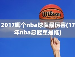 2017哪个nba球队最厉害(17年nba总冠军是谁)