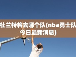 杜兰特将去哪个队(nba勇士队今日最新消息)