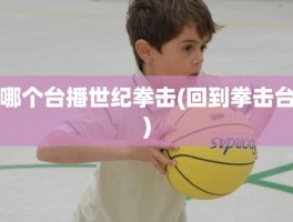 哪个台播世纪拳击(回到拳击台)