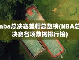 nba总决赛盖帽总数榜(NBA总决赛各项数据排行榜)