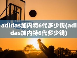 adidas加内特6代多少钱(adidas加内特6代多少钱)