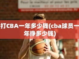 打CBA一年多少钱(cba球员一年挣多少钱)