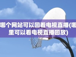 哪个网站可以回看电视直播(哪里可以看电视直播回放)