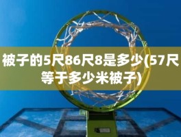 被子的5尺86尺8是多少(57尺等于多少米被子)