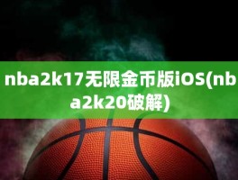 nba2k17无限金币版iOS(nba2k20破解)