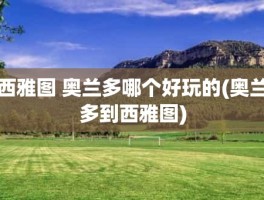 西雅图 奥兰多哪个好玩的(奥兰多到西雅图)