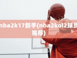 nba2k17新手(nba2kol2球员推荐)