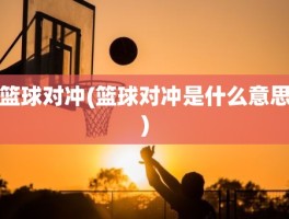 篮球对冲(篮球对冲是什么意思)