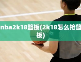 nba2k18篮板(2k18怎么抢篮板)