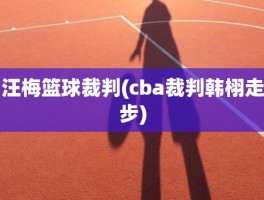 汪梅篮球裁判(cba裁判韩栩走步)