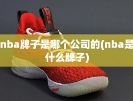 nba牌子是哪个公司的(nba是什么牌子)