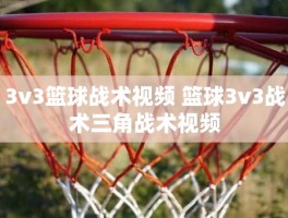 3v3篮球战术视频 篮球3v3战术三角战术视频