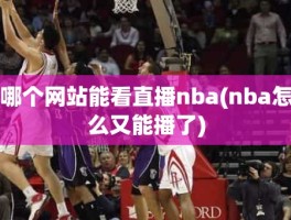 哪个网站能看直播nba(nba怎么又能播了)