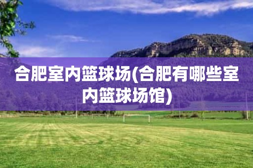 合肥室内篮球场(合肥有哪些室内篮球场馆) 合肥室内篮球场(合肥有哪些室内篮球场馆)