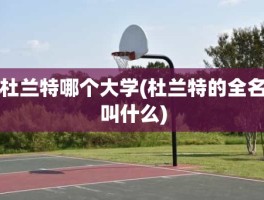 杜兰特哪个大学(杜兰特的全名叫什么)