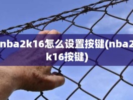 nba2k16怎么设置按键(nba2k16按键)
