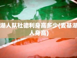 湖人队杜德利身高多少(麦基湖人身高)