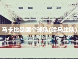 马卡比是哪个球队(哈马比队)
