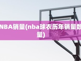NBA销量(nba球衣历年销量数量)