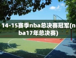 14-15赛季nba总决赛冠军(nba17年总决赛)