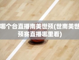 哪个台直播南美世预(世南美世预赛直播哪里看)
