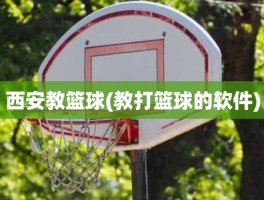 西安教篮球(教打篮球的软件)