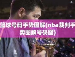 篮球号码手势图解(nba裁判手势图解号码图)