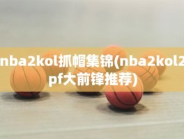 nba2kol抓帽集锦(nba2kol2pf大前锋推荐)