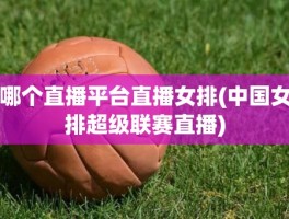 哪个直播平台直播女排(中国女排超级联赛直播)