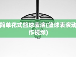 简单花式篮球表演(篮球表演动作视频)