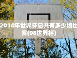 2014年世界杯总共有多少场比赛(98世界杯)