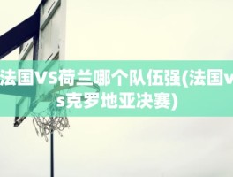 法国VS荷兰哪个队伍强(法国vs克罗地亚决赛)