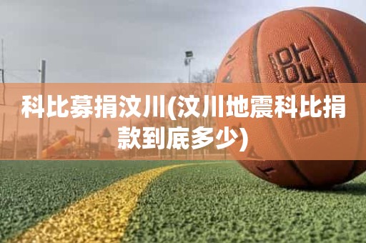 科比募捐汶川(汶川地震科比捐款到底多少) 科比募捐汶川(汶川地震科比捐款到底多少)