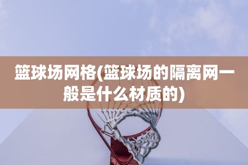 篮球场网格(篮球场的隔离网一般是什么材质的) 篮球场网格(篮球场的隔离网一般是什么材质的)