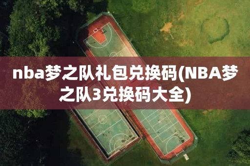 nba梦之队礼包兑换码(NBA梦之队3兑换码大全) nba梦之队礼包兑换码(NBA梦之队3兑换码大全)
