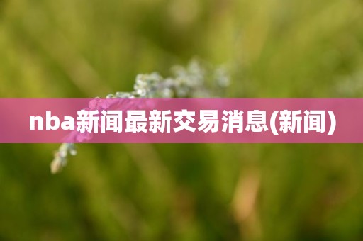 nba新闻最新交易消息(新闻) nba新闻最新交易消息(新闻)