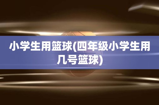 小学生用篮球(四年级小学生用几号篮球) 小学生用篮球(四年级小学生用几号篮球)