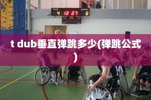 t dub垂直弹跳多少(弹跳公式) t dub垂直弹跳多少(弹跳公式)