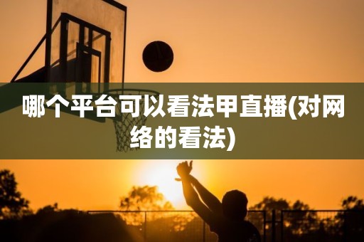 哪个平台可以看法甲直播(对网络的看法) 哪个平台可以看法甲直播(对网络的看法)