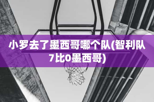 小罗去了墨西哥哪个队(智利队7比0墨西哥) 小罗去了墨西哥哪个队(智利队7比0墨西哥)