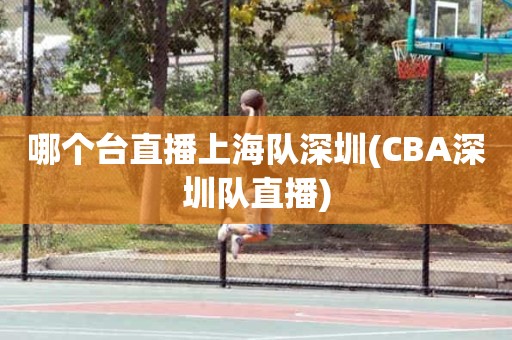 哪个台直播上海队深圳(CBA深圳队直播) 哪个台直播上海队深圳(CBA深圳队直播)